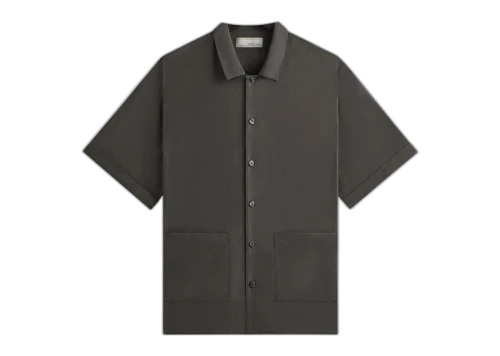 Kith Kin Silk Habotai Short Sleeve Reade Shirt Somber