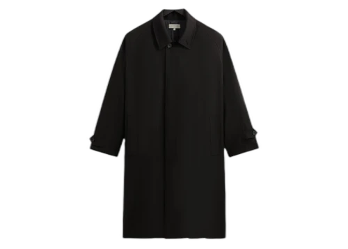 Kith & Kin Tropical Wool Marcus Overcoat Black
