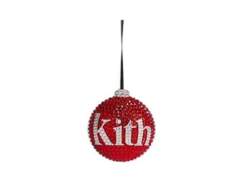 Kith Kithmas Ball Swarovski Crystals Ornament Red