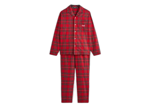 Kith Kithmas Brushed Cotton Plaid Pajama Set Present
