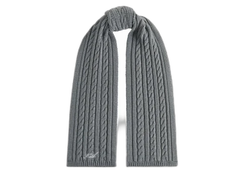 Kith Kithmas Cotton Cable Scarf Medium Heather Grey