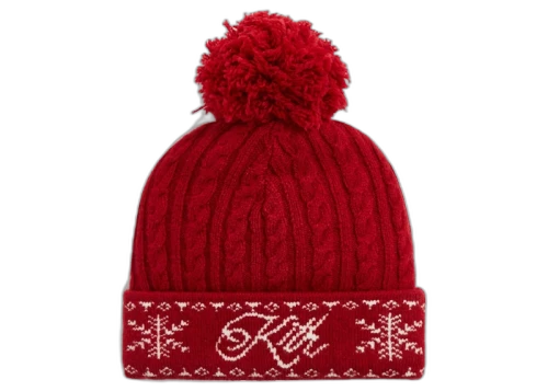 Kith Kithmas Pom Beanie Red