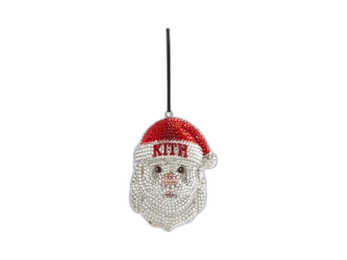 Kith Kithmas Santa Swarovski Crystals Ornament Vintage Rose/Crystal/Light Siam