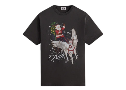 Kith Kithmas Sleigh Vintage Tee Black