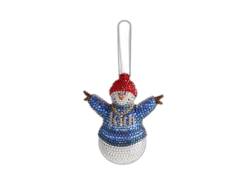 Kith Kithmas Snowman Swarovski Crystals Ornament Multi