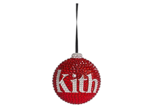 Kith Kithmas Swarovski Crystals Ball Ornament Red