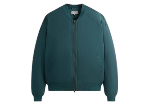 Kith Koen Washed Silk Bomber Jacket Algae