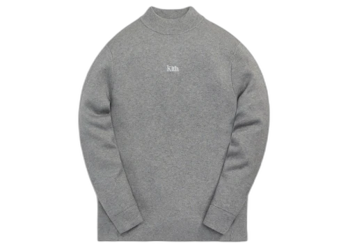 Kith L/S Mockneck Light Heather Grey