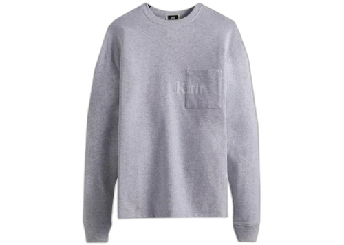 Kith L/S Quinn Tee Light Heather Grey