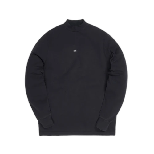 Kith Lenox L/S Mockneck Black