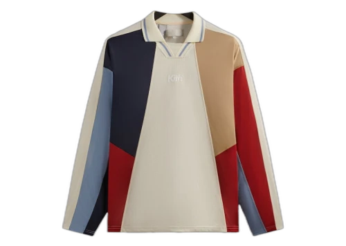Kith Long Sleeve Panelled Otto Polo Sandrift
