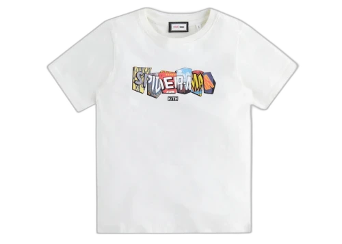 Kith Marvel Kids Spider-Man Comic Covers Vintage Tee Sandrift