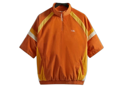 Kith Mixed Micro Cord Linden Retro Quarter Zip Aura