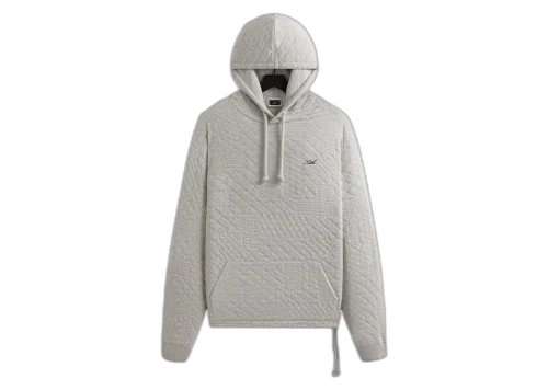 Kith Mixed Stitch Interlock Williams III Hoodie Light Heather Grey