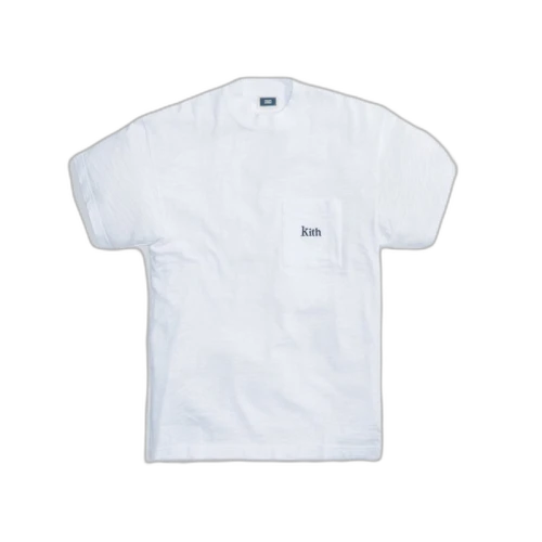 Kith Mock Neck JFK Pocket Tee White