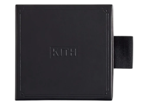 Kith Monogram Leather Coasters Black
