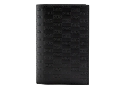Kith Monogram Passport Holder Black