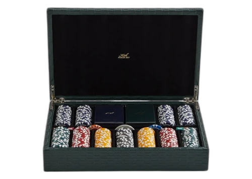 Kith Monogram Saffiano Leather Poker Set Stadium
