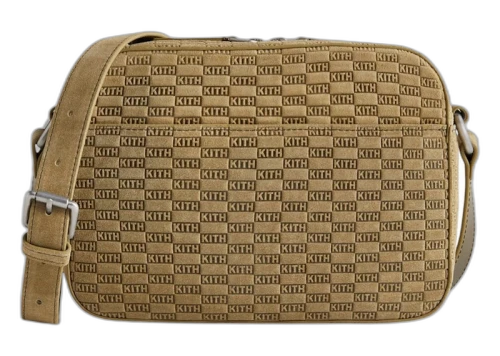 Kith Monogram Suede Camera Crossbody Grit