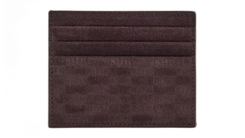 Kith Monogram Suede Card Holder Incognito