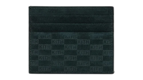 Kith Monogram Suede Card Holder Stadium