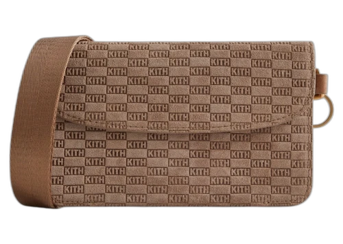 Kith Monogram Suede Double Crossbody Pouch Loft