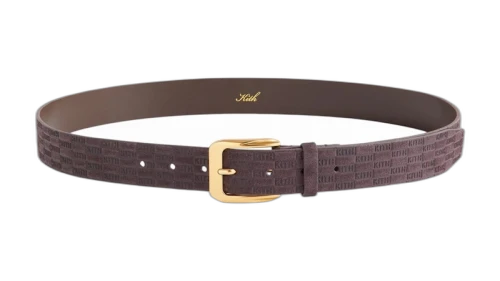 Kith Monogram Suede Leather Belt Incognito