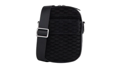 Kith Monogram Suede Passenger K15 Bag Black