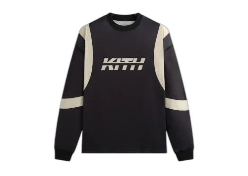 Kith Moto Racer Long Sleeve Leonard Tee Black