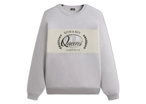 Kith Nelson Rugby Crewneck Light Heather Grey
