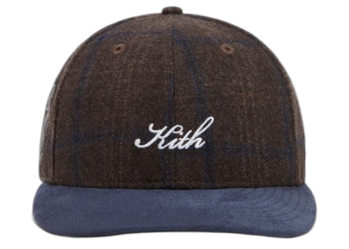Kith New Era for New York Yankees Plaid Suede Mix Fitted Hat Kindling