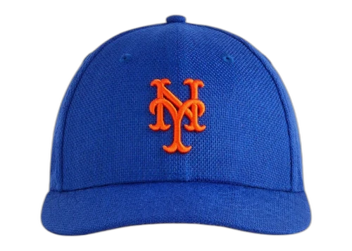 Kith New Era New York Mets Raffia Low Profile 59FIFTY Fitted Cap Royal