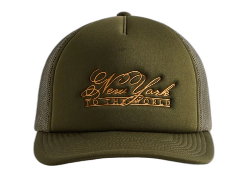 Kith NY To The World Nolan Poly Foam Trucker Hat Cypress