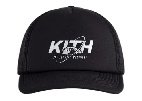 Kith NY to the World Nolan Trucker Hat Black