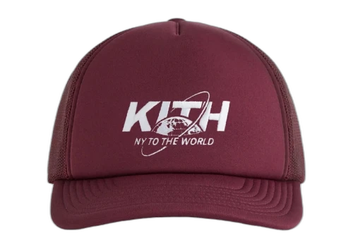 Kith NY to the World Nolan Trucker Hat Magma