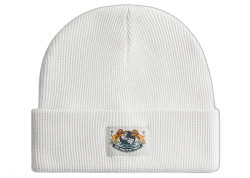 Kith NY To The World Waffle Beanie Sandrift