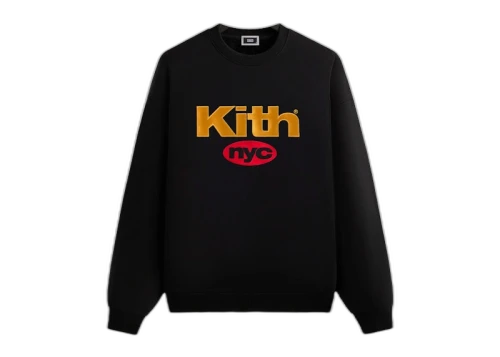 Kith NYC Nimbus Logo Nelson Crewneck Black