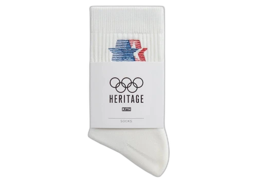 Kith Olympics Heritage Los Angeles Mid Crew Sock Silk