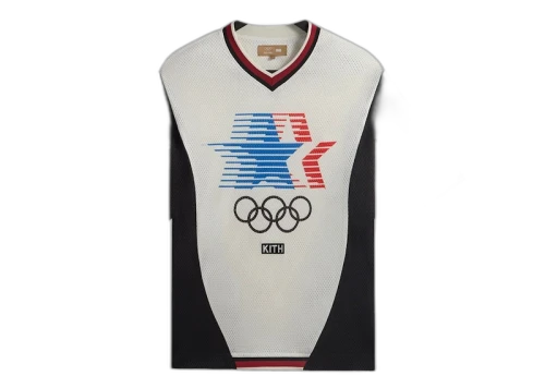 Kith Olympics Heritage Mesh Darin Warm Up Shirt Silk