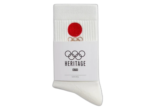 Kith Olympics Heritage Tokyo Mid Crew Sock Silk