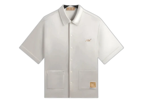 Kith Olympics Heritage Washed Satin Reade Shirt Sandrift