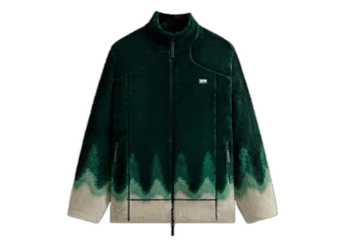 Kith Ombre Wave Harper Vintage Sherpa Full Zip Chronicle