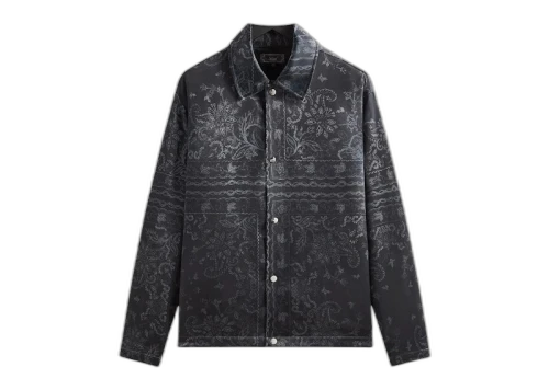 Kith Panelled Bandana Long Sleeve Coaches Jacket Black