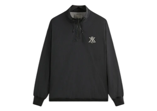 Kith Paper Nylon Ryder Quarter Zip Black