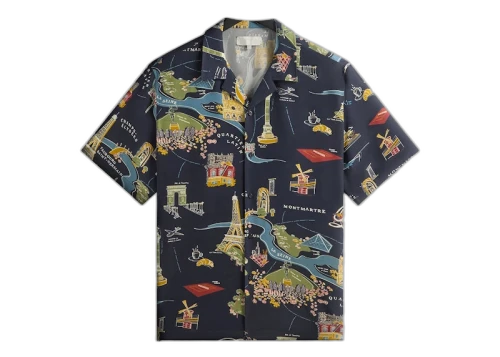 Kith Paris Thompson Camp Collar Shirt Nocturnal