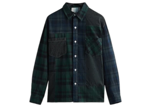 Kith Patchwork Berkeley Buttondown Shirt Conifer