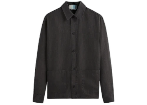Kith Pinstripe Linen L/S Boxy Overshirt Kindling