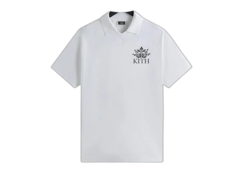 Kith Pique Short Sleeve Tap in Polo White