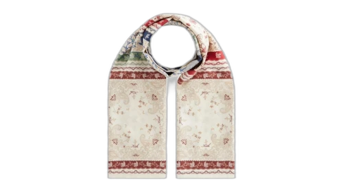 Kith Printed Paisley Silk Scarf Waffle