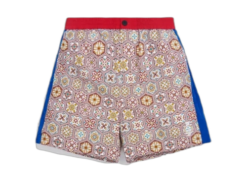 Kith Printed Shorts w Side Panel Brown/Multi